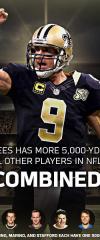 Brees ötödször is elérte az 5000 yardot